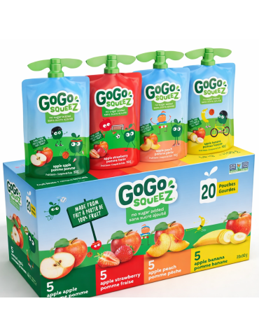 GoGo squeeZ 24盒原箱｜加拿大直送香港家庭補貨