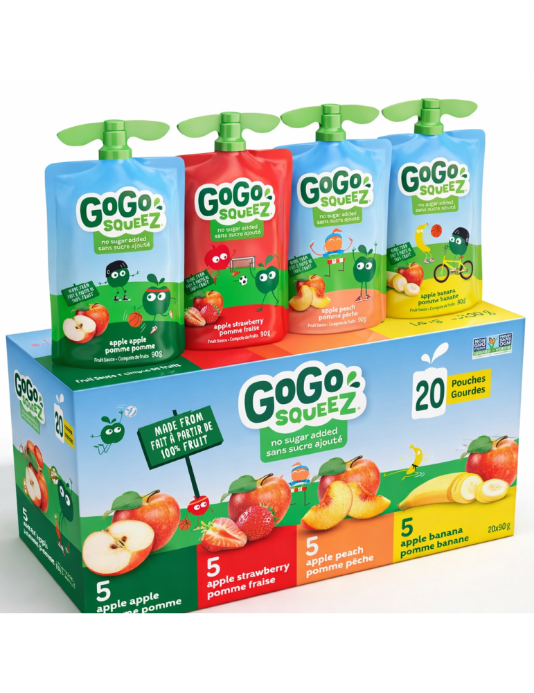 GoGo squeeZ 24盒原箱｜加拿大直送香港家庭補貨
