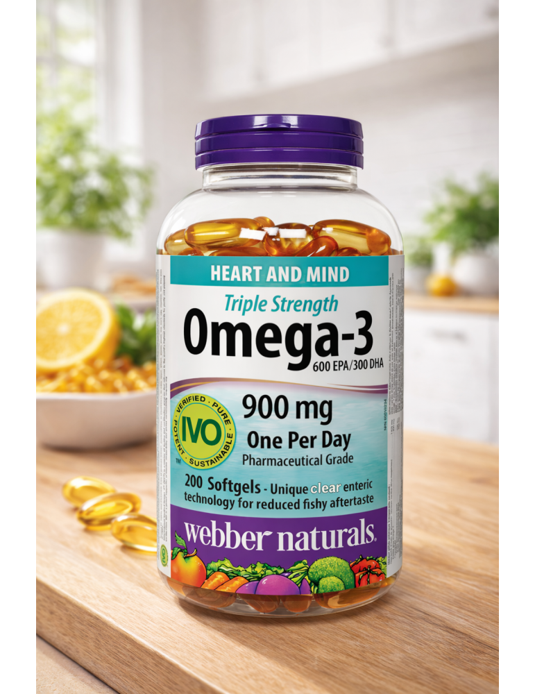 Webber Naturals 三倍強效 Omega-3 900mg 200粒｜加拿大直送 香港發貨