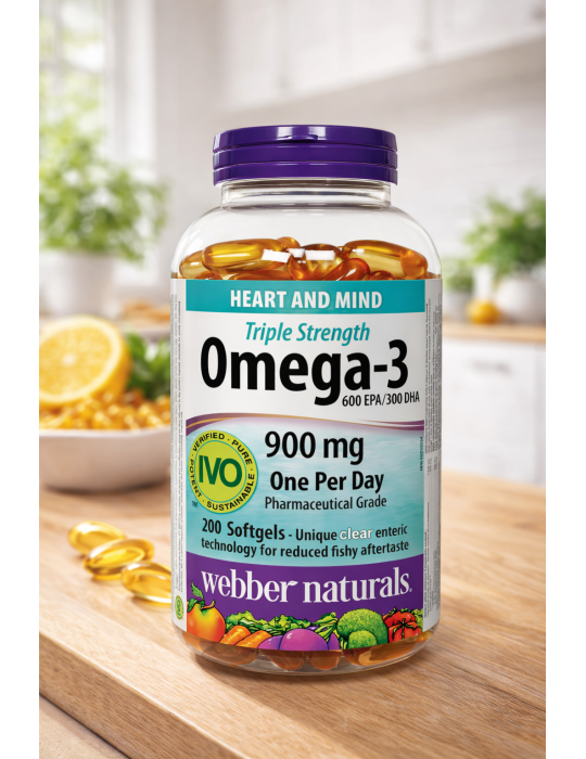 Webber Naturals 三倍強效 Omega-3 900mg 200粒｜加拿大直送 香港發貨