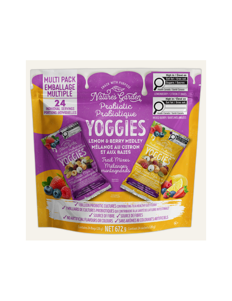 Nature’s Garden Probiotic Yoggies 益生菌乳酪果仁小食 (Lemon/Berry), 28 g