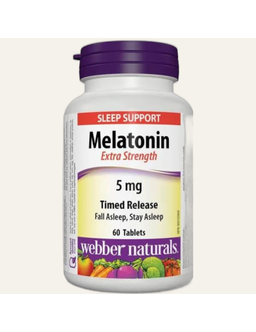 Webber Naturals Melatonin 5mg 60粒 加拿大直送 2