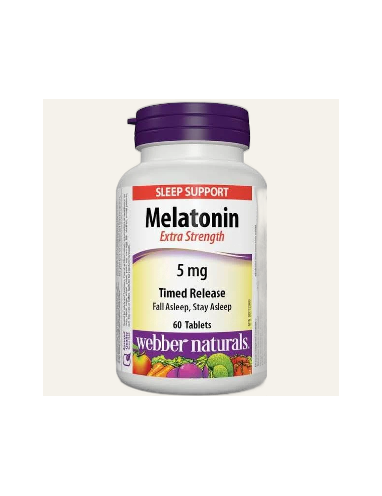 Webber Naturals Melatonin 5mg 60粒 加拿大直送