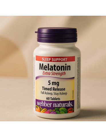 Webber Naturals Melatonin 5mg 60粒 加拿大直送