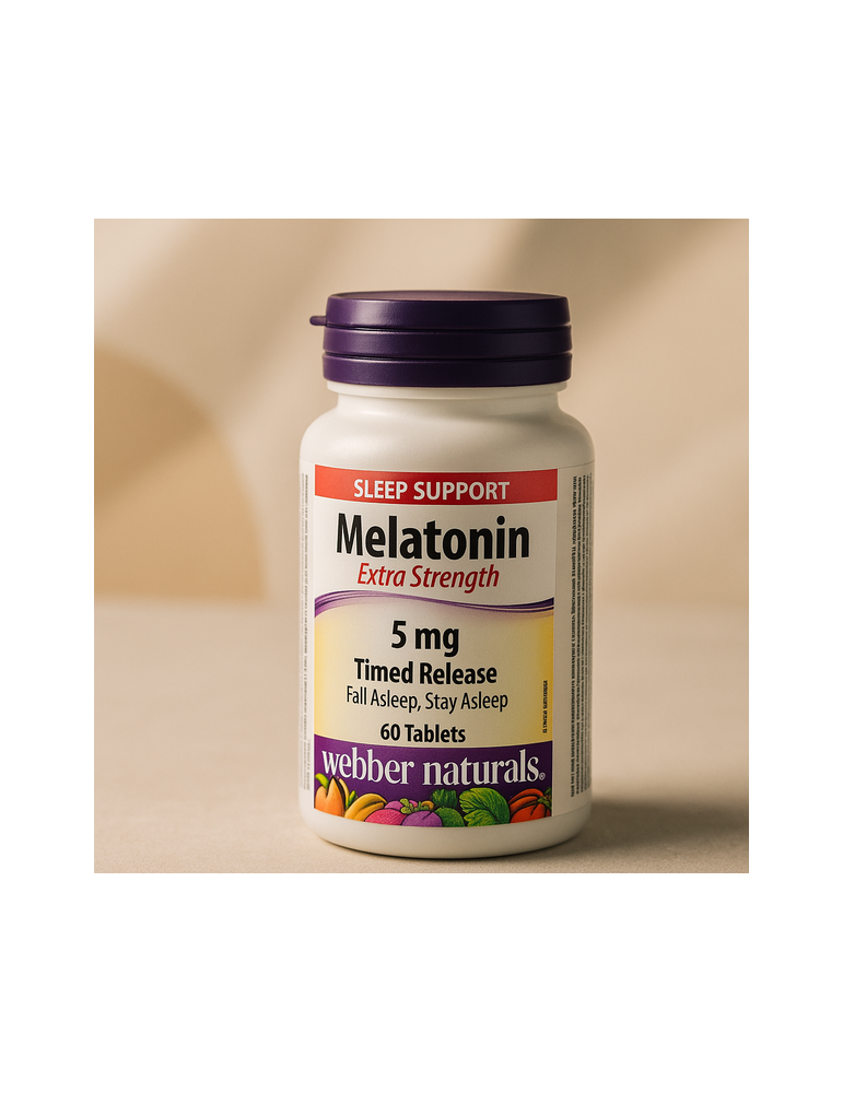 Webber Naturals Melatonin 5mg 60粒 加拿大直送