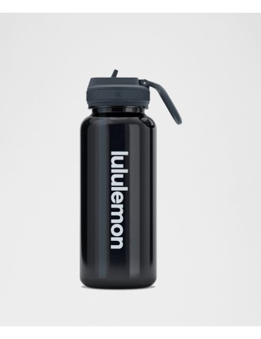 lululemon Back to Life 32oz 吸管蓋透明水樽